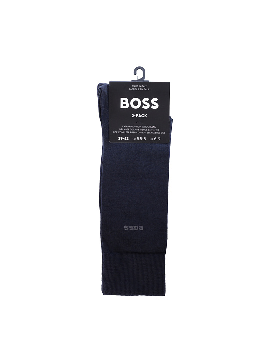 Носки Boss 50509431 401 темно-синие мужские из шерсти — купить в интернет-магазине Verdistore