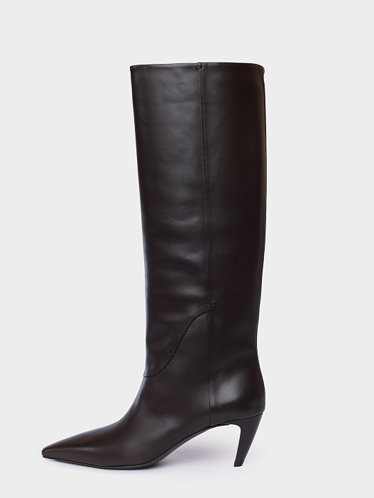 Сапоги Premiata M6804 коричневые женские из кожи — купить в интернет-магазине Verdistore