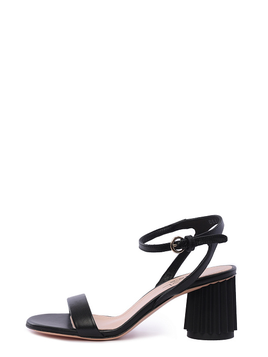Босоножки AGL D684002PCKB074 1013 черные женские на устойчивом каблуке — купить в интернет-магазине Verdistore