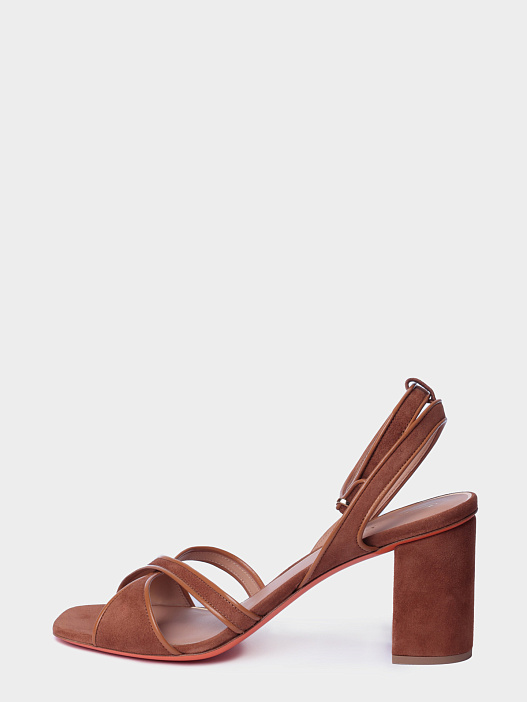 Босоножки Santoni WHWG72176HA2NUGCC44 замшевые женские — купить в интернет-магазине Verdistore