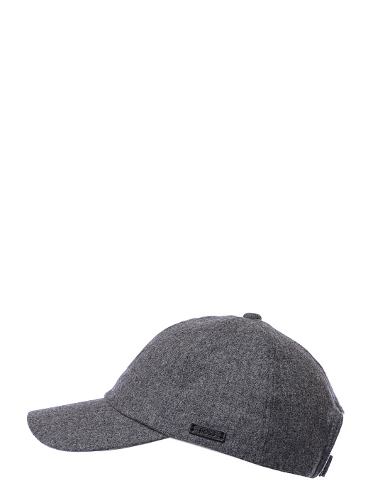 Бейсболка Boss 50518880 041 серая мужская из шерсти — купить в интернет-магазине Verdistore