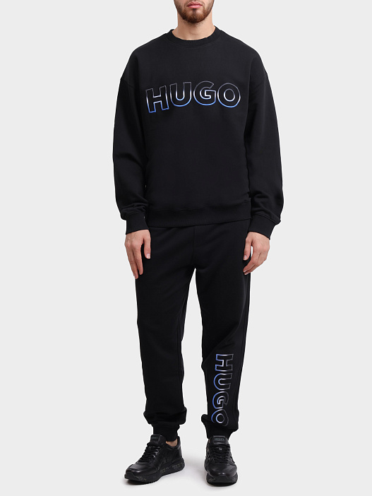 Свитшот Hugo Nogocrew 10273008 мужской с логотипом на груди — купить в интернет-магазине Verdistore