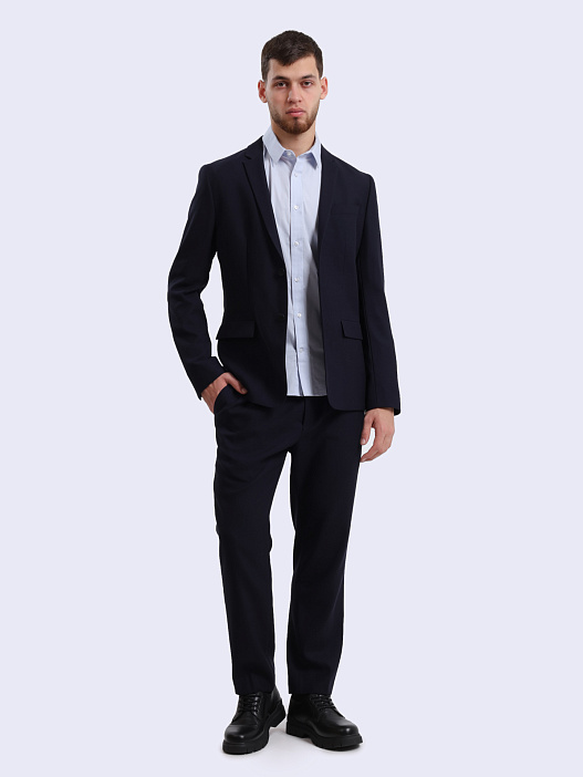 Брюки Calvin Klein K10K109956 темно-синие мужские на резинке — купить в интернет-магазине Verdistore