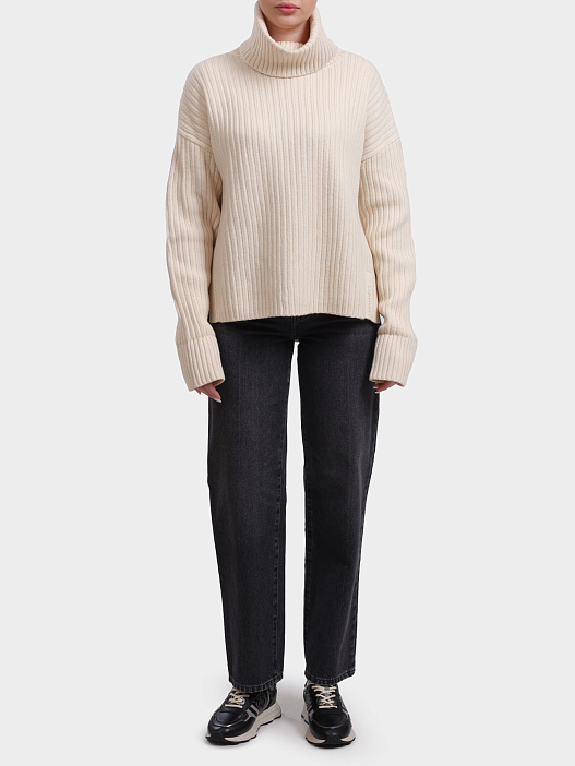 Пуловер Calvin Klein K20K203218 YBL молочный женский — купить в интернет-магазине Verdistore