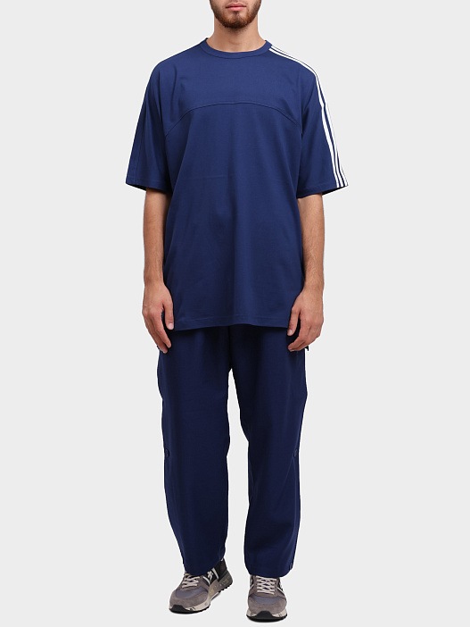 Футболка Y-3 JM7846 синяя мужская из хлопка — купить в интернет-магазине Verdistore