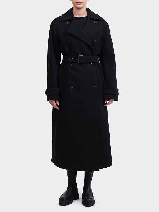 Пальто Hugo 50547616 001 черное женское — купить в интернет-магазине Verdistore