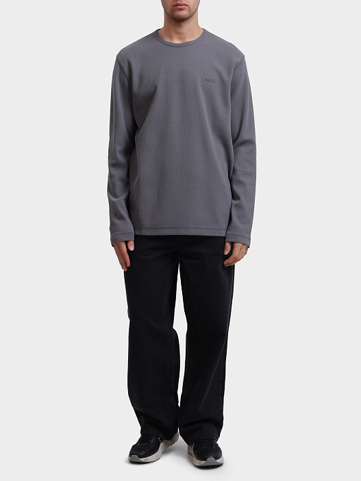 Лонгслив Boss 50520725 029 серый мужской — купить в интернет-магазине Verdistore