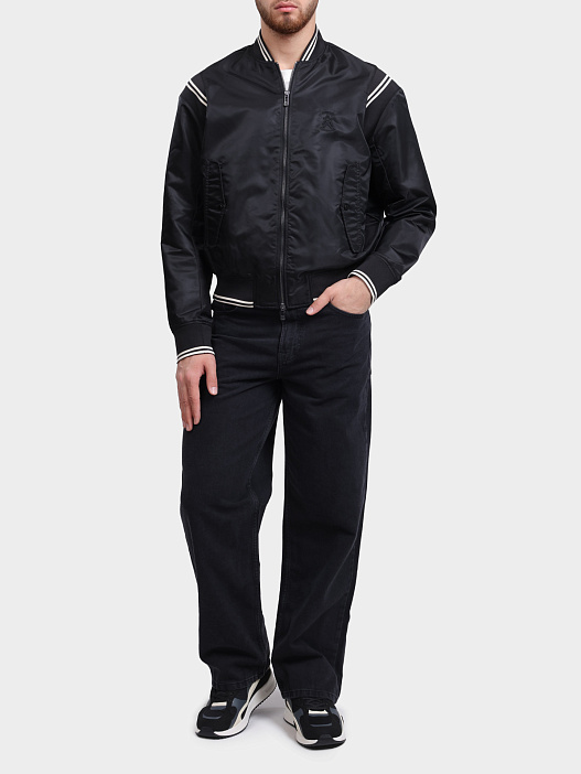 Бомбер Armani Exchange XM002017 AF19828 UC001 черный мужской — купить в интернет-магазине Verdistore