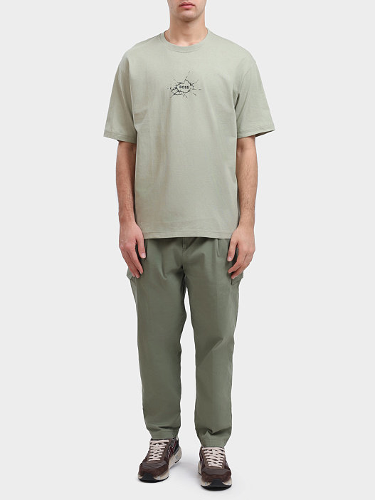 Брюки-карго Hugo 50546902 314 зеленые мужские — купить в интернет-магазине Verdistore