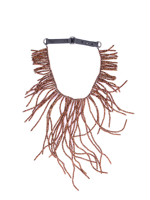 Ожерелье Brunello Cucinelli MCOW90204 CEOP коричневое женское — купить в интернет-магазине Verdistore