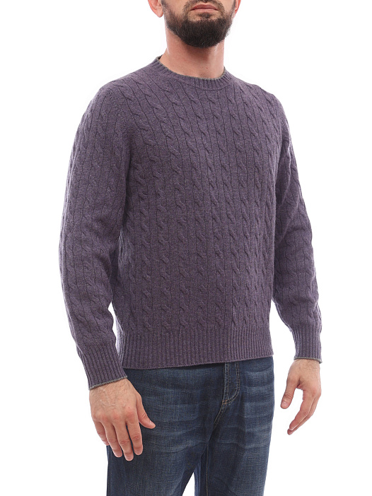 Свитер Brunello Cucinelli M2205908 фиолетовый мужской — купить в интернет-магазине Verdistore