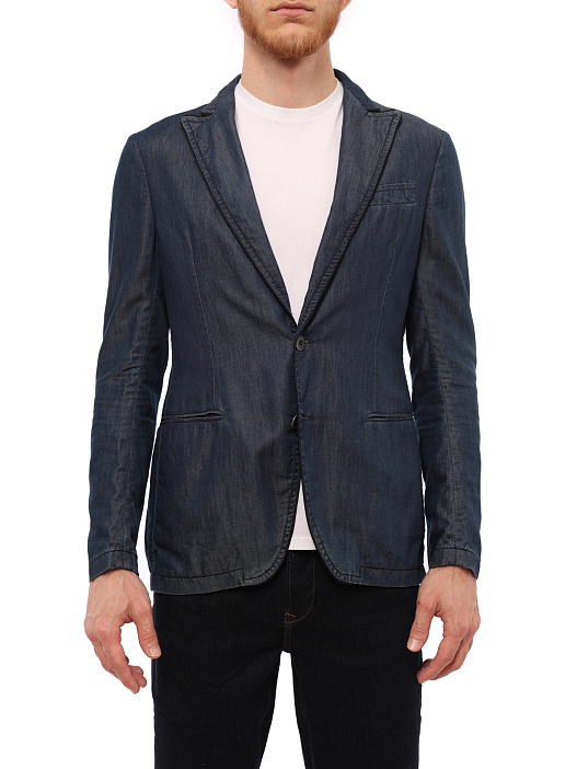 Пиджак Armani Collezioni 1878B0/P529 джинсовый мужской — купить в интернет-магазине Verdistore