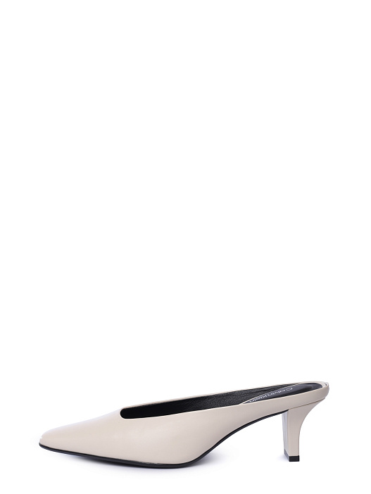 Мюли Calvin Klein HW0HW02332 кожаные женские — купить в интернет-магазине Verdistore