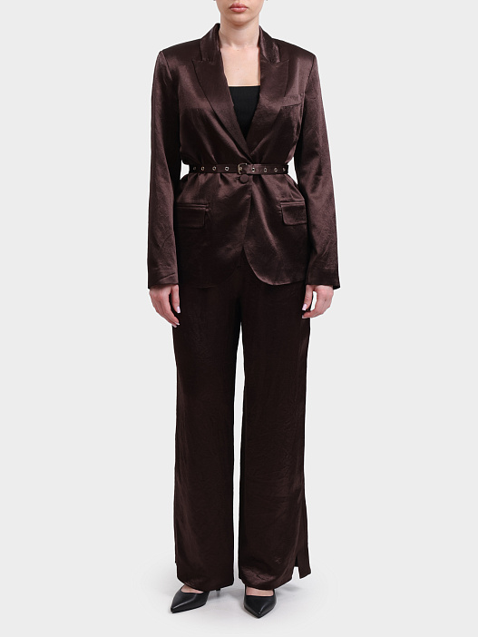 Жакет Liu-Jo CA6146 Т450А Р9576 коричневый женский с поясом  — купить в интернет-магазине Verdistore