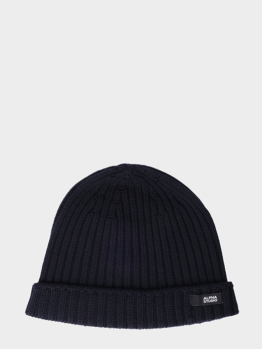 Шапка Alpha Studio AU-3601S 1001 темно-синяя мужская — купить в интернет-магазине Verdistore