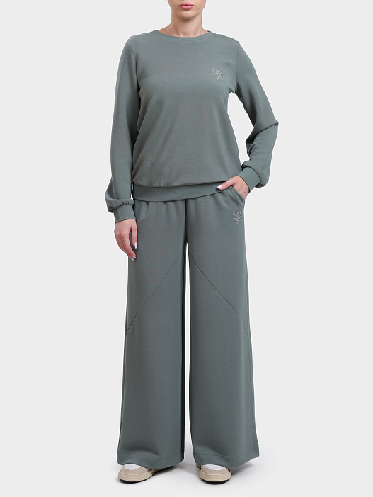 Брюки спортивные Liu-Jo TA6080 JS869 76009 зеленые женские — купить в интернет-магазине Verdistore