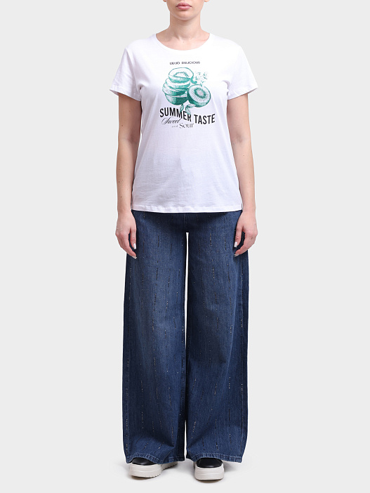 Футболка WA6476 JS923 P9452 белая женская — купить в интернет-магазине Verdistore