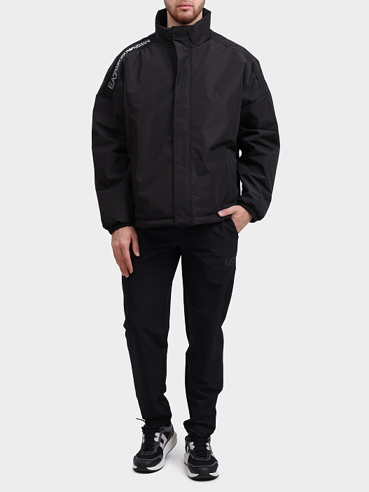 Куртка EA7 6DPB04 PNE1Z черная мужская с логотипом — купить в интернет-магазине Verdistore