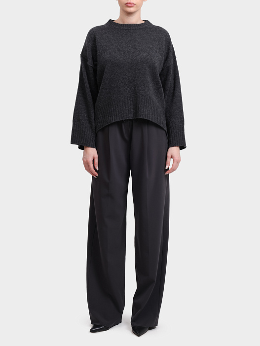 Свитер Marella AMELIA 004 серый женский укороченный — купить в интернет-магазине Verdistore