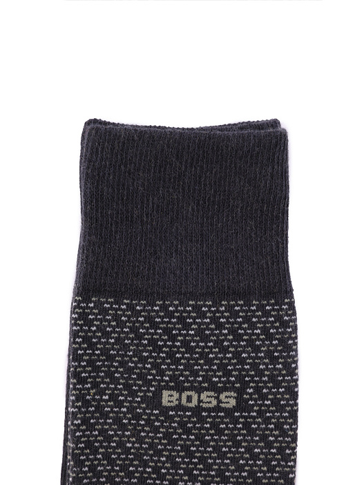 Носки Boss 50491197 012 темно-серые мужские с геометрическими узорами — купить в интернет-магазине Verdistore