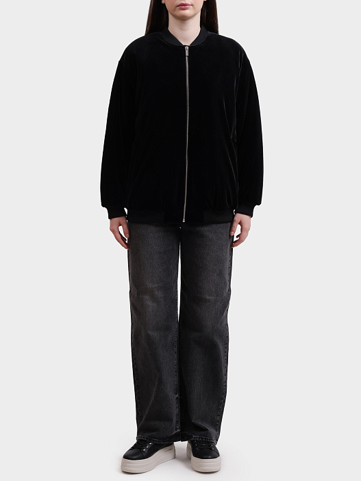 Бомбер Armani Exchange XW001301 AF16147 UC001 бархатный женский — купить в интернет-магазине Verdistore