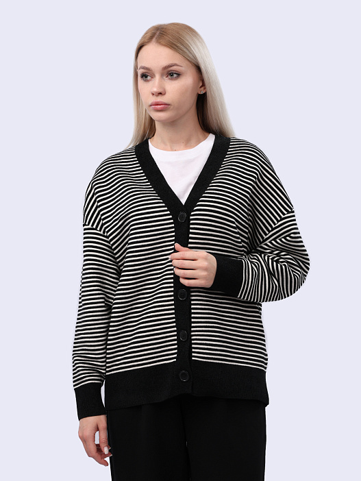 Кардиган Armani Exchange 6DYE1N YM1TZ 21DC полосатый женский — купить в интернет-магазине Verdistore