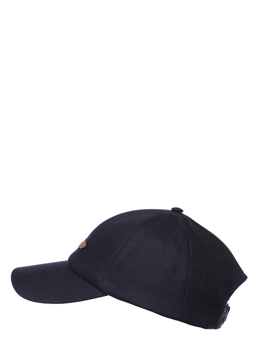 Бейсболка Boss 50541874 404 темно-синяя мужская из льна — купить в интернет-магазине Verdistore