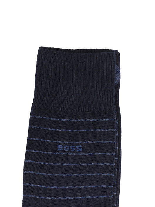 Носки Boss 50503547 401 темно-синие мужские в полоску — купить в интернет-магазине Verdistore