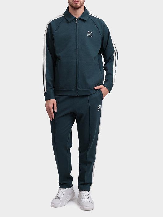 Мастерка Calvin Klein LV04LF233G PZM зеленая мужская — купить в интернет-магазине Verdistore