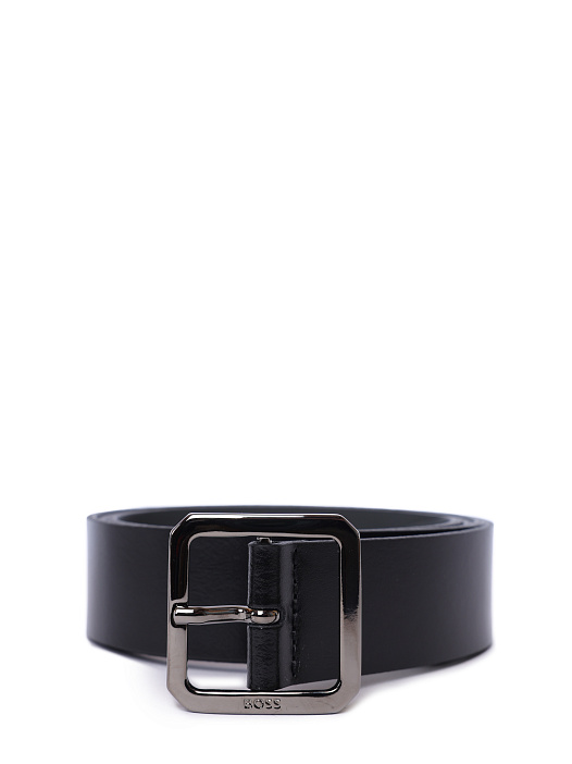 Ремень Boss 50537160 001 черный мужской из кожи — купить в интернет-магазине Verdistore