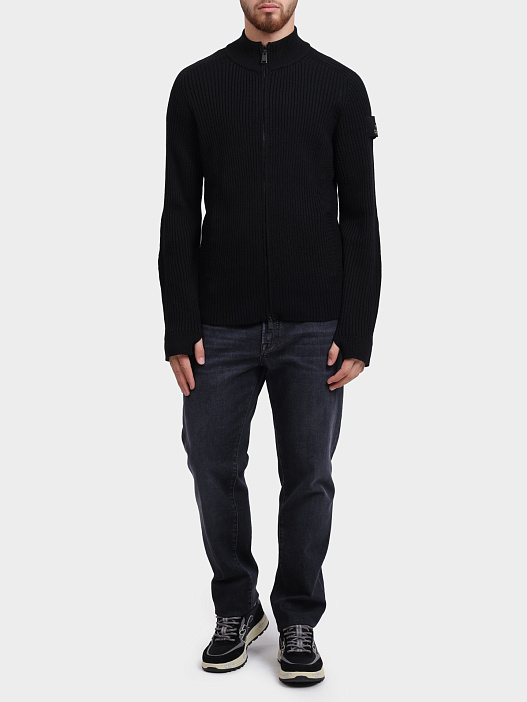 Кардиган Premiata PMG 25T черный мужской с нашивкой — купить в интернет-магазине Verdistore