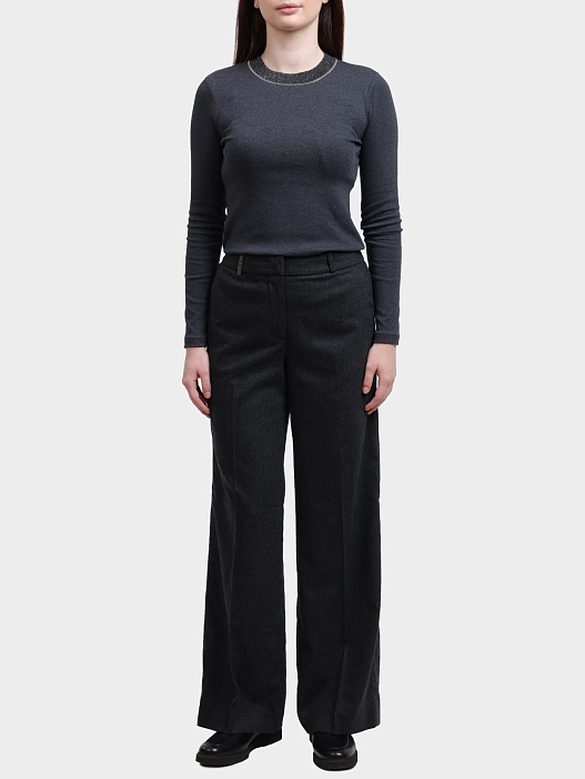 Брюки Peserico P04835 03358 973 шерстяные женские — купить в интернет-магазине Verdistore