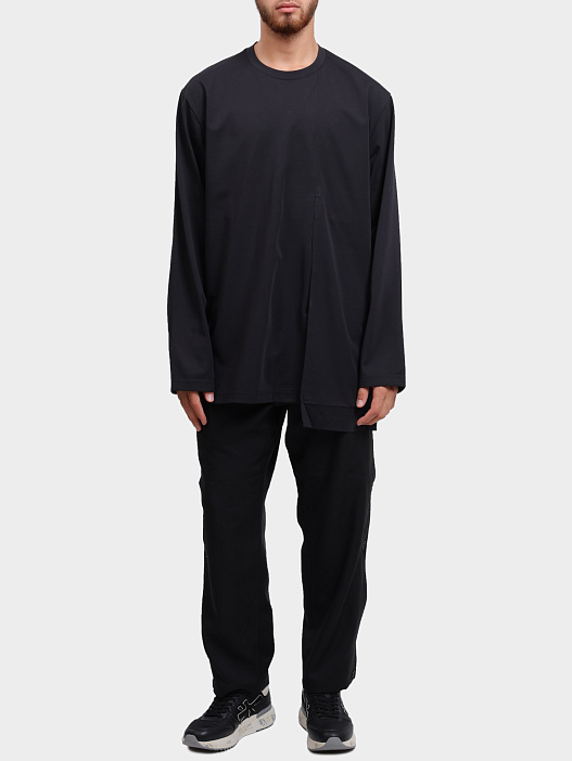 Лонгслив Y-3 JN4944 черный мужской — купить в интернет-магазине Verdistore