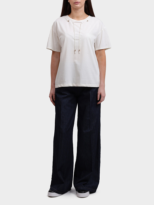 Футболка Liu-Jo TF5188 JS003 10103 хлопковая женская — купить в интернет-магазине Verdistore