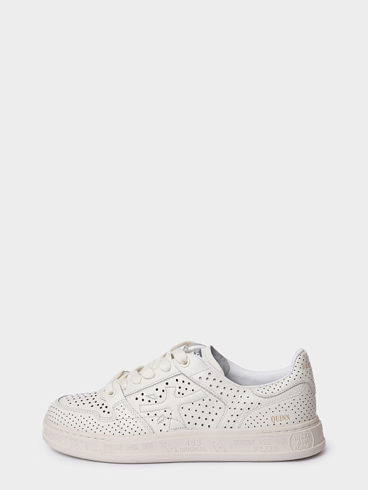 Кеды Premiata Sport QUINND VAR 8251 белые женские с перфорацией — купить в интернет-магазине Verdistore